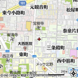 京都府京都市上京区一観音町428-24周辺の地図