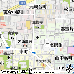京都府京都市上京区一観音町428-25周辺の地図
