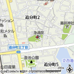愛知県大府市追分町周辺の地図