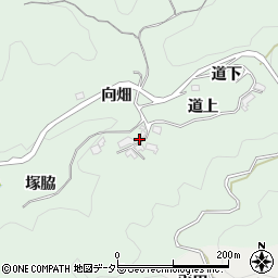 愛知県岡崎市日影町塚脇周辺の地図