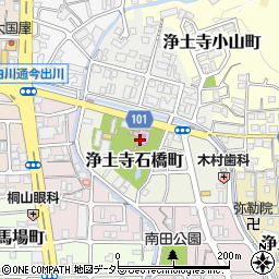 白沙村荘橋本関雪記念館周辺の地図