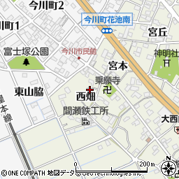 愛知県刈谷市今岡町西畑周辺の地図