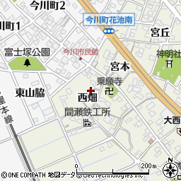 愛知県刈谷市今岡町（西畑）周辺の地図