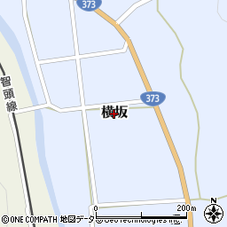 兵庫県佐用町（佐用郡）横坂周辺の地図