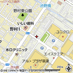 京都銀行草津支店 ＡＴＭ周辺の地図