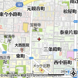 京都府京都市上京区一観音町周辺の地図