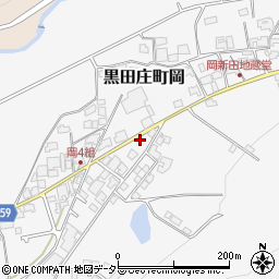 兵庫県西脇市黒田庄町岡1079-33周辺の地図