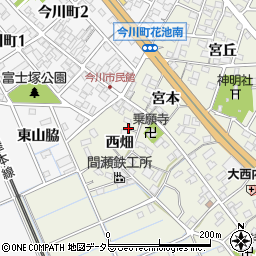 愛知県刈谷市今岡町西畑75周辺の地図