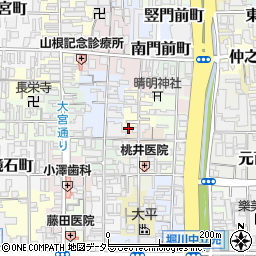 ◎京都市上京区横神明町猪熊通一条上る西入784ナカムラ駐車場周辺の地図