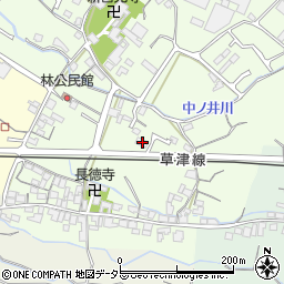 滋賀県栗東市林85周辺の地図
