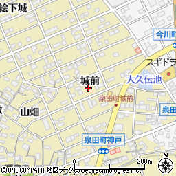 愛知県刈谷市泉田町城前116-1周辺の地図