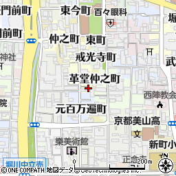 京都府京都市上京区革堂西町531-4周辺の地図