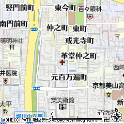 京都府京都市上京区革堂西町532周辺の地図