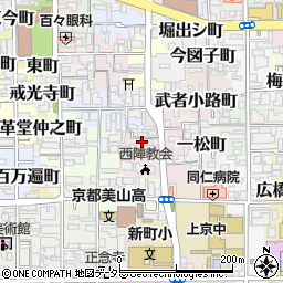 京都府京都市上京区一条殿町492周辺の地図