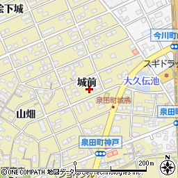 愛知県刈谷市泉田町城前115周辺の地図