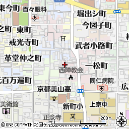 京都府京都市上京区一条殿町600周辺の地図