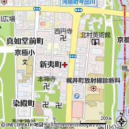 京都府京都市上京区栄町周辺の地図