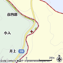 愛知県豊田市長沢町彦四郎周辺の地図