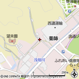 静岡県静岡市葵区薬師周辺の地図