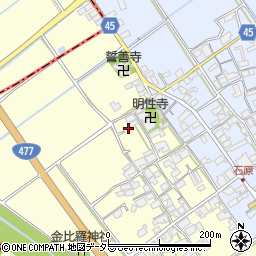 滋賀県蒲生郡日野町増田158周辺の地図