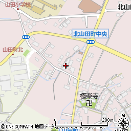 滋賀県草津市北山田町119周辺の地図