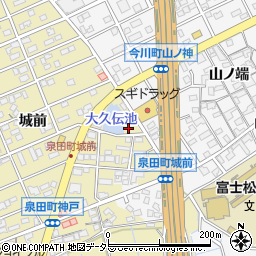 愛知県刈谷市泉田町城前189周辺の地図