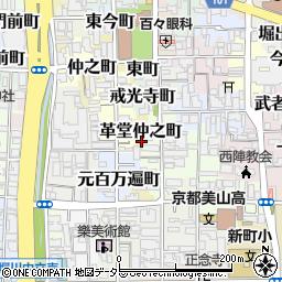 京都府京都市上京区革堂仲之町510周辺の地図