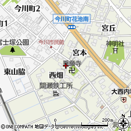 愛知県刈谷市今岡町西畑77周辺の地図