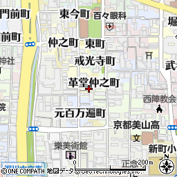 京都府京都市上京区革堂西町531周辺の地図
