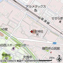 下鈎乙公民館周辺の地図