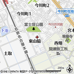 愛知県刈谷市今川町東山脇18周辺の地図
