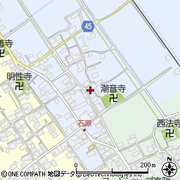 滋賀県蒲生郡日野町石原1053周辺の地図