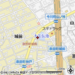愛知県刈谷市泉田町城前181周辺の地図