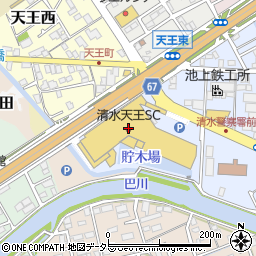ダイソーエスポットモール清水天王店周辺の地図