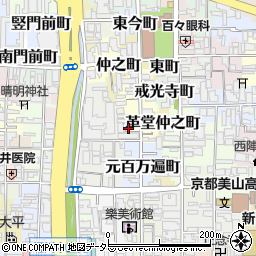 京都府京都市上京区革堂西町530周辺の地図