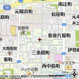 京都府京都市上京区若松町周辺の地図