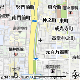 京都府京都市上京区竪富田町周辺の地図