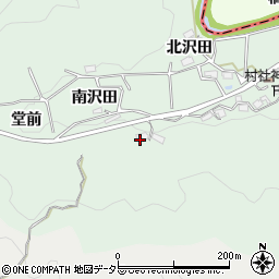愛知県岡崎市日影町南沢田周辺の地図