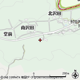 愛知県岡崎市日影町（南沢田）周辺の地図