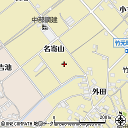 愛知県豊田市竹元町名寄山周辺の地図