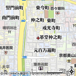 京都府京都市上京区革堂西町525周辺の地図