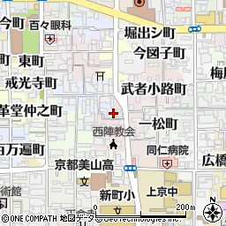 京都府京都市上京区一条殿町490周辺の地図