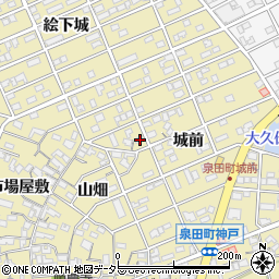 愛知県刈谷市泉田町城前78周辺の地図