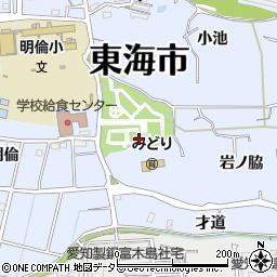 愛知県東海市荒尾町寺前周辺の地図