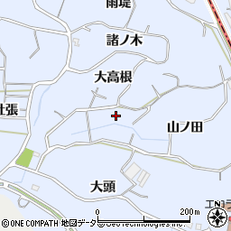 愛知県東海市荒尾町山ノ田22周辺の地図