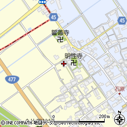 滋賀県蒲生郡日野町増田157周辺の地図