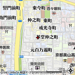 京都府京都市上京区革堂西町528周辺の地図