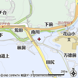 愛知県豊田市下山田代町広見周辺の地図