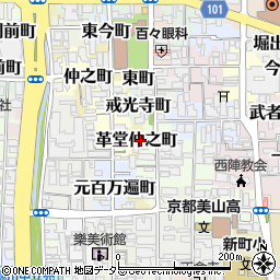京都府京都市上京区革堂仲之町513周辺の地図