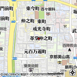 京都府京都市上京区革堂西町527周辺の地図